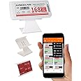 Label Holders Digital Blank Labels, 2.9 Inch Business Signs for Retail, Storage, Black+White+Red e Ink Screen