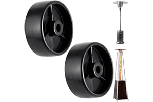 HAVYDUTI Outdoor Heater Replacement Parts Patio Heater Wheels Two Pieces, Suitable for Most Round Stand Up and Pyramid Propane Patio Heater (2 pack)