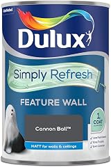 Dulux Simply Refresh Cannon Ball Matt Emulsion Paint 1.25 L One Coat view 3