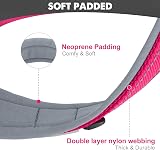 Joytale Reflective Dog Collar Medium Neoprene Padded Heavy Buckle Hotpink view 2