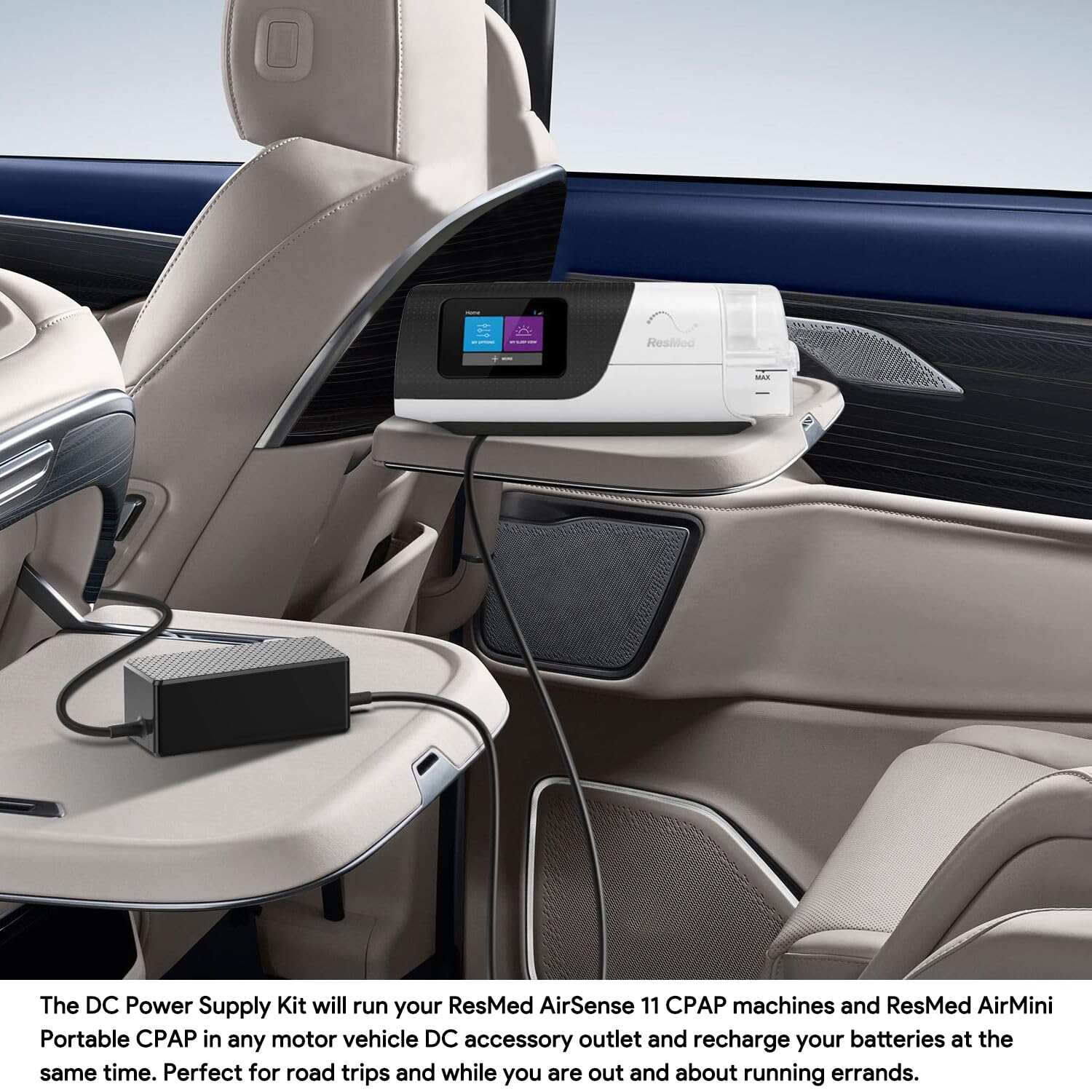 HKY 20V PD USB-C DC Coverter Cable Kit for ResMed AirSense 11 AutoSet/Elite/CPAP Machines & ResMed AirMini CPAP/AutoSet/AutoSet for Her Portable CPAP Machine Power Cord Airsense 11 AirMini Supplies