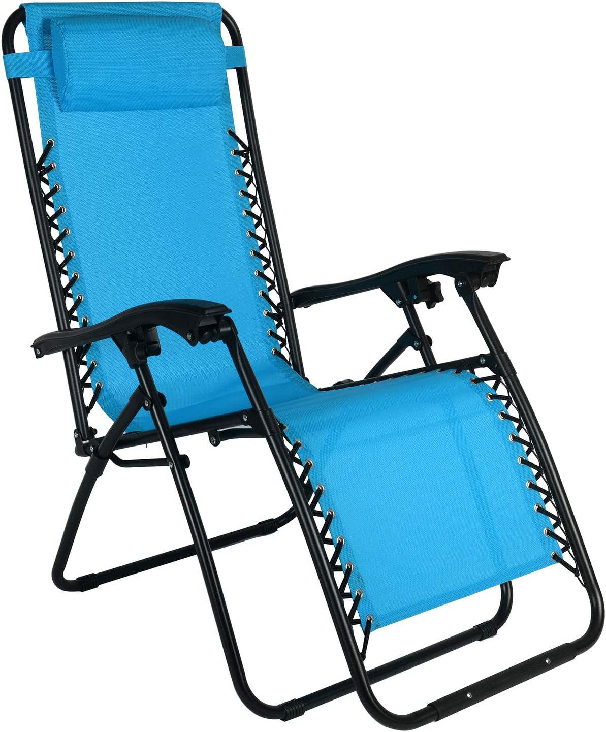 folding pool lounge chairs on Drakon Zero Gravity Chair With Adjustable Folding Outdoor Camp Reclining Lounge Chair With Pillows For Poolside Backyard And Beach Set Of 2 Blue Patio Furniture Accessories Kolhergroup Patio Seating
