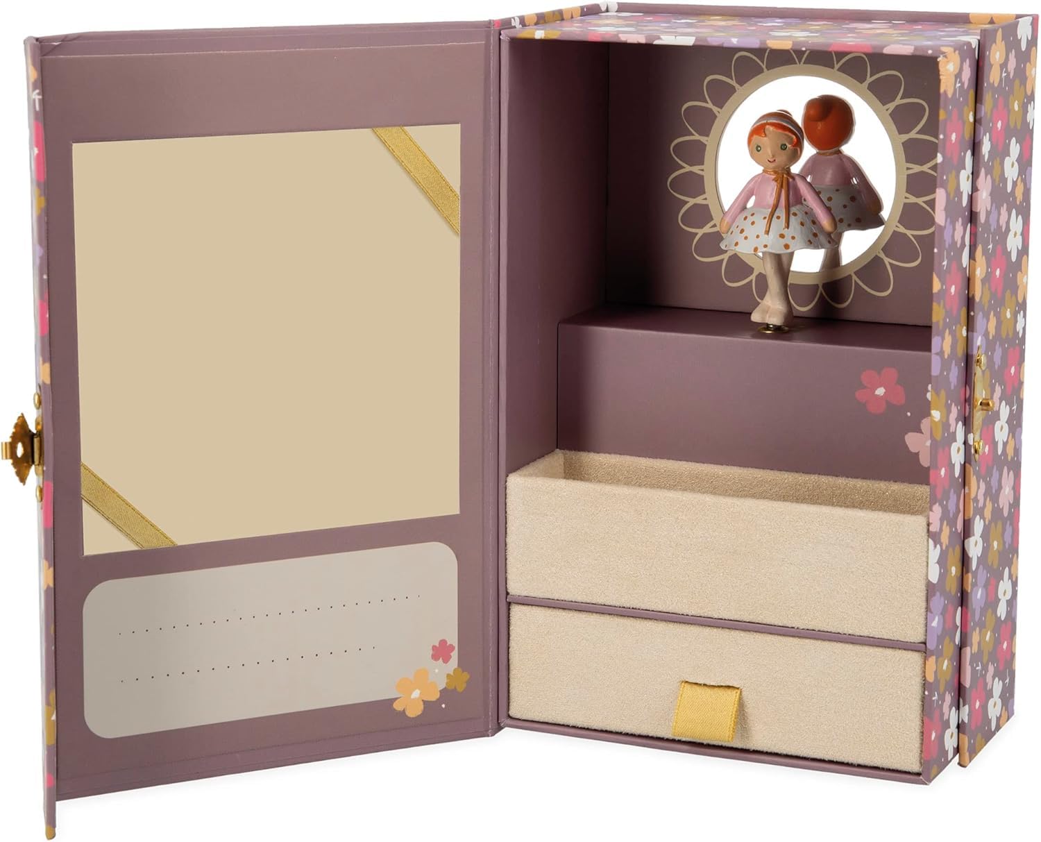 Kaloo - Tendresse - My Valentine Music Box - Swan Lake Melody - Children's Music Box - Customisable & Includes Dancer - Musical Awakening - 3 Years +, K200007