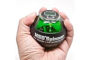 NSD Power Winners Spinner Gyroscopic Wrist and Forearm Exerciser Featuring Digital LCD Counter