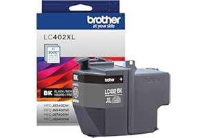 Brother Genuine LC402XLBKS High Yield Black Ink Cartridge
