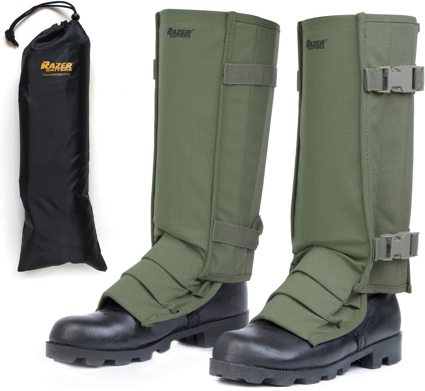 Razer Gaiters Snake Gaiters with Storage Bag - Snake Protection Gaiter for Lower Legs