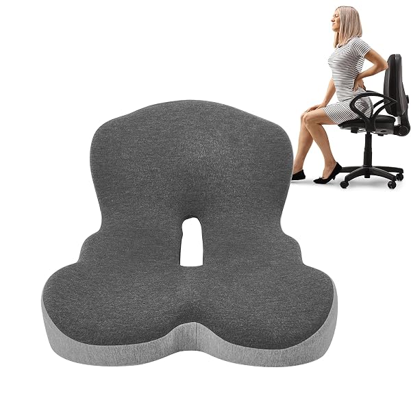 OUYEZY BUTTOCKS CUSHION FOR OFFICE CHAIR MEMORY FOAM...