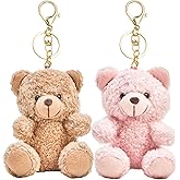 vaxvvik 8 Inch Plush Bear Keychain, Bag Charms for Handbag, Backpack Accessories Pendant