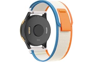 Koazon Trail Loop Nylon 20mm Watch Bands Compatible with Garmin Forerunner 55/165/Vivoactive 5,Soft Breathable Adjustable Sports Replacement Strap for Garmin Venu Sq 2/Sq/Venu Men Women
