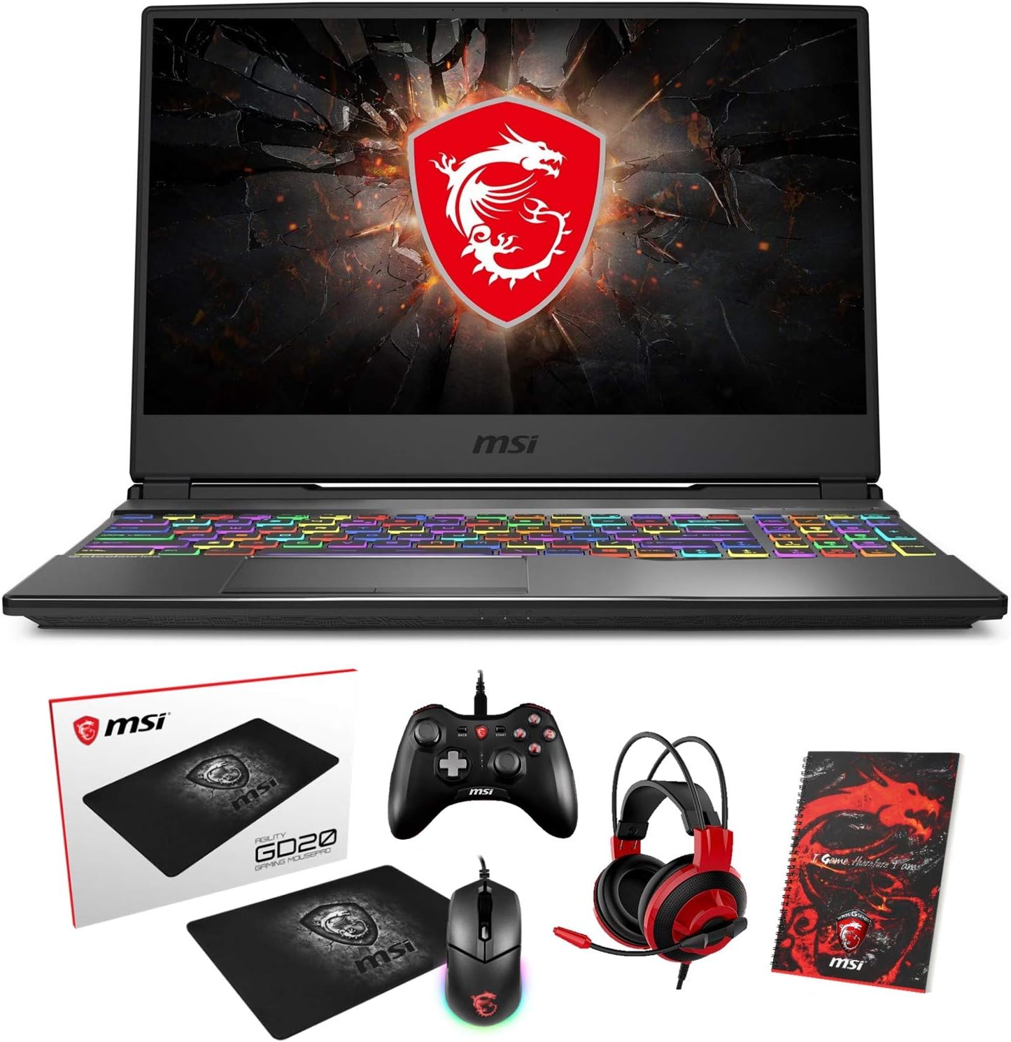 MSI GP65 Leopard 10SFK-047 15.6″ 144Hz 3ms Gaming Laptop, 10th Gen Core i7, 16GB RAM, 512GB SSD