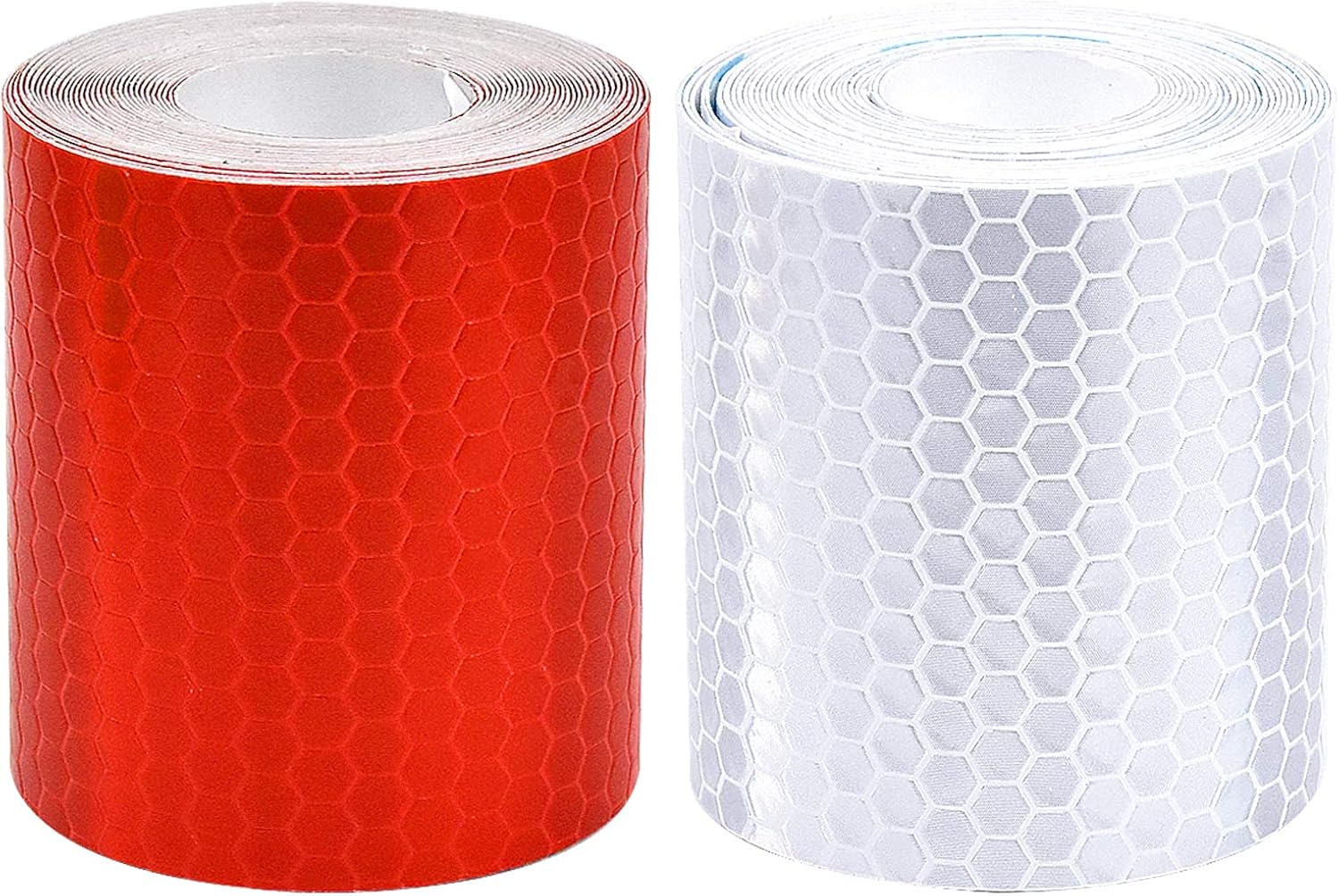 Skyzone 2PCS 5cm x 3 Meters Reflective Tape Warning Tape Reflector Tape Security Marking Tape Self-Adhesive High Visibility Stickers for Bicycles Vehicles Cars Motorcycles Night Activity