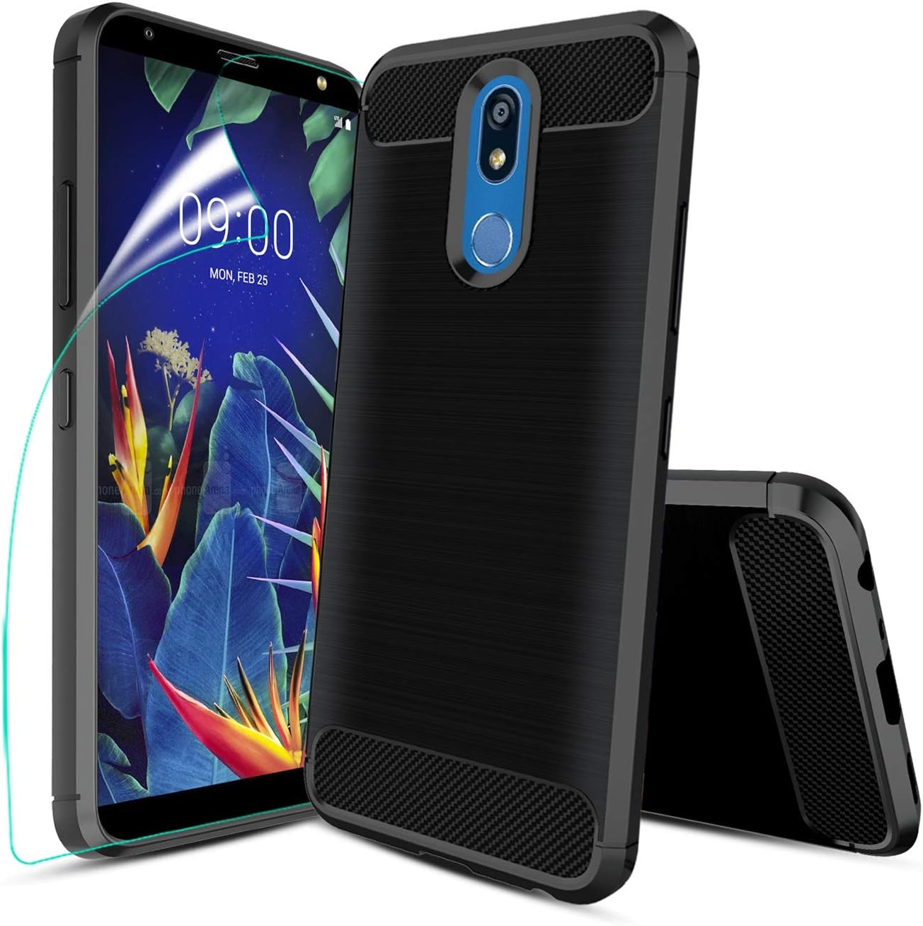 Best Lg K20 Plus Case Ultra Thin With Glass Screen Protector