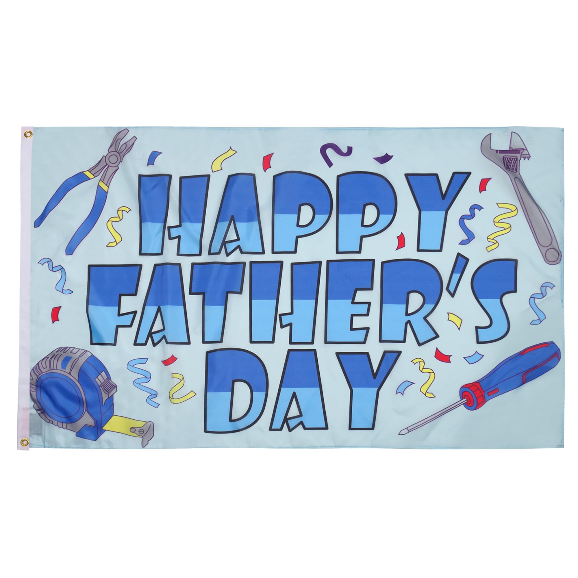 AZ FLAG - Happy Fathers Day Flag - 2x3 Ft - 100D Polyester Happy Father'S Day Banner with Two Metal Grommets - Fade Resistant - Vivid Colors - 2' x 3' Feet - 90x60 Cm
