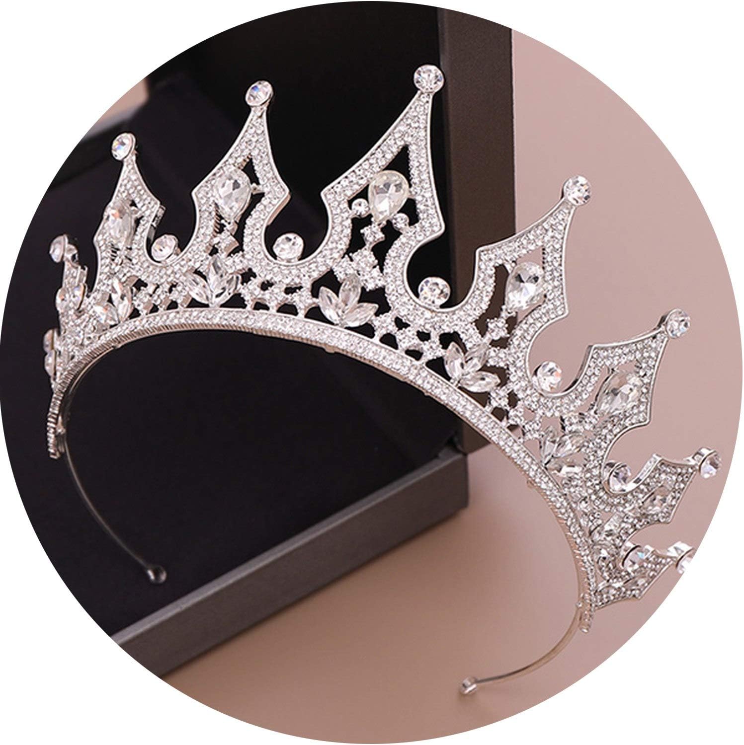 Tiaras y coronas de plata y oro para mujer, reina de la novia