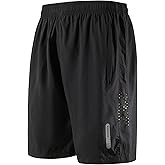 FoxQ Mens Quick Dry Athletic Running Shorts with Pockets Lightweight Workout Shorts for Sports Gym Basketball Hiking