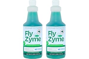 Kinzua Environmental Fly-Zyme, Highly Concentrated Enzyme Drain Cleaner for Pipes, Drain Gel for Fruit Flies, Organic Waste Degrader & Odor Neutralizer, 32 fl oz, Pack of 2