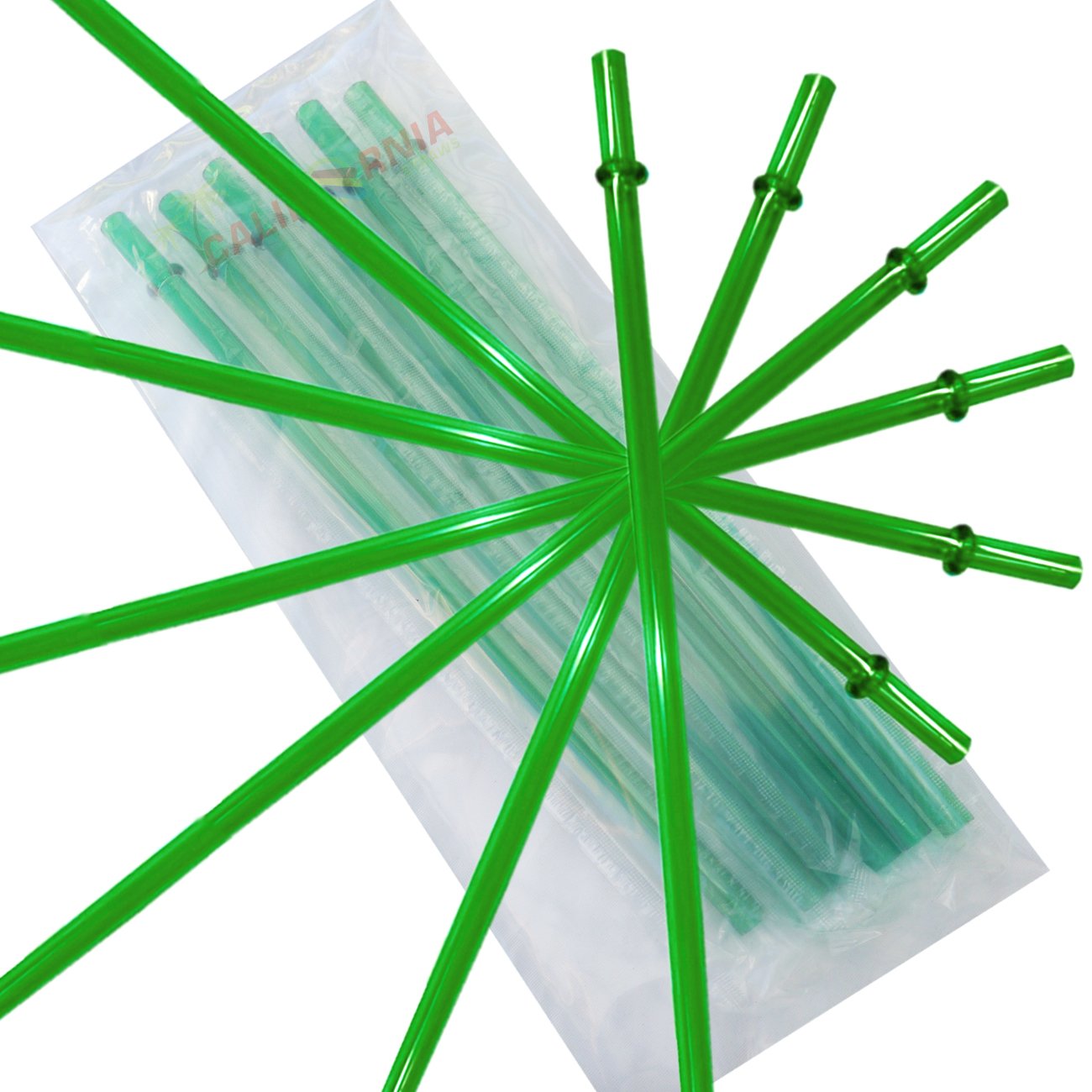 Buy CALIFORNIA STRAWS Green Replacement Acrylic Straw Set of 6, Fits
