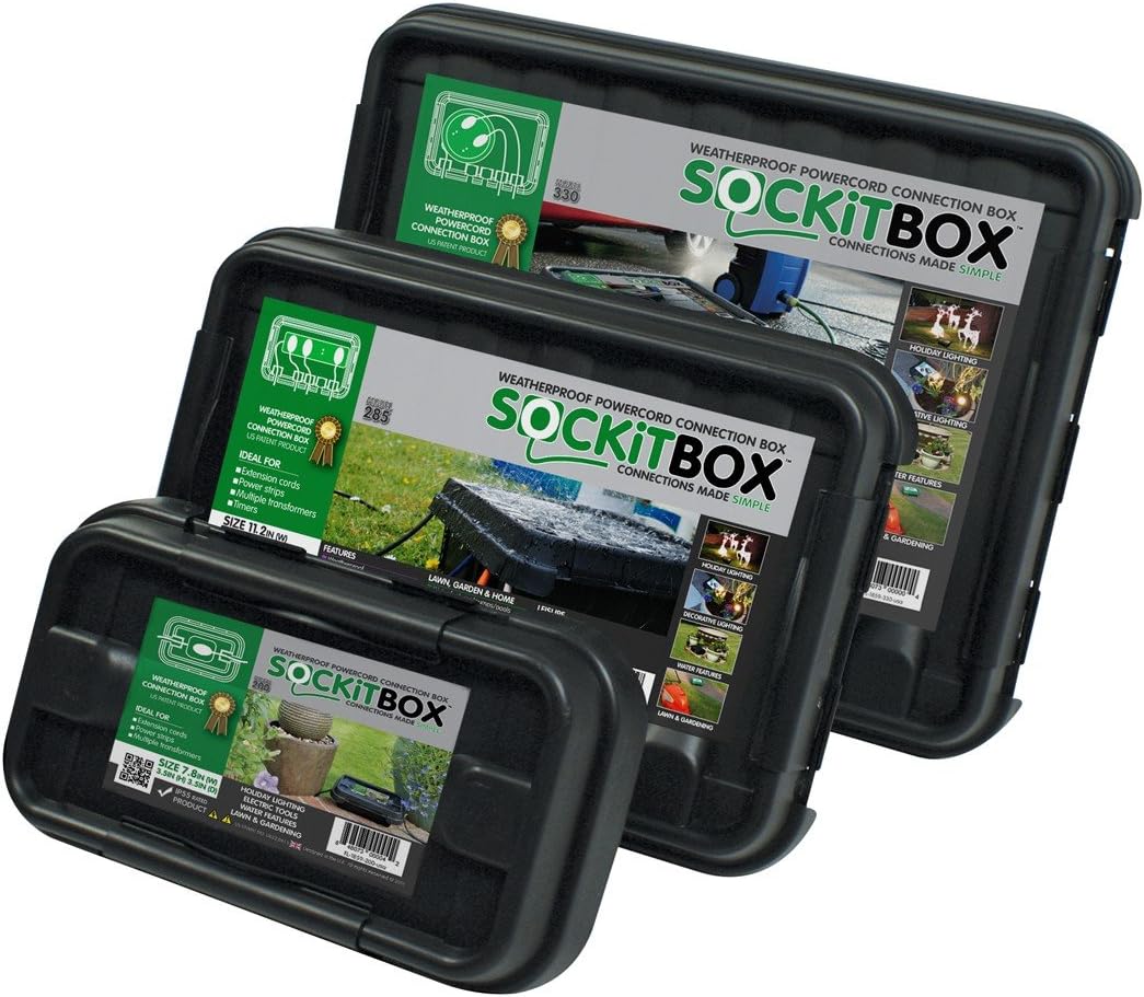 SOCKiTBOX 100533214 Weatherproof Box, Black: Garden & Outdoor