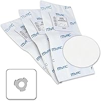 MVAC | TDSAC92M | Central vacuum Compact Electrostatic filter bag with 3 notches - 1 Round Filter Included | 16 L (3.6 GAL)