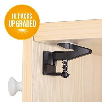 Amazon Com Cabinet Locks Child Safety Latches Locks 10 Packs Easy