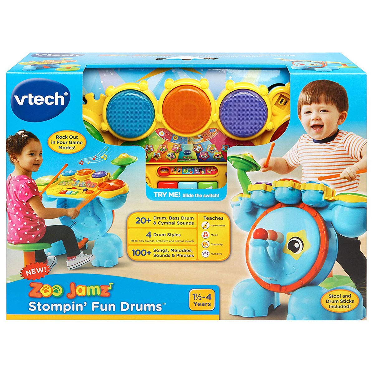 VTech Zoo Jamz Stompin' Fun Drums Toy Set
