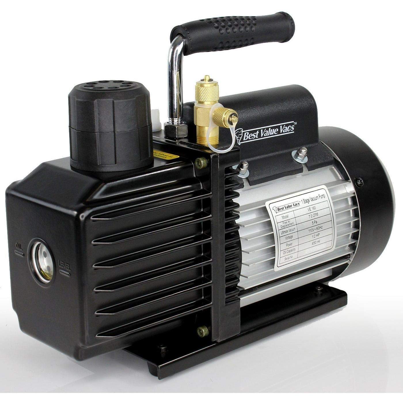 Best Value Vacs VE115 3CFM Single Stage Vacuum Pump