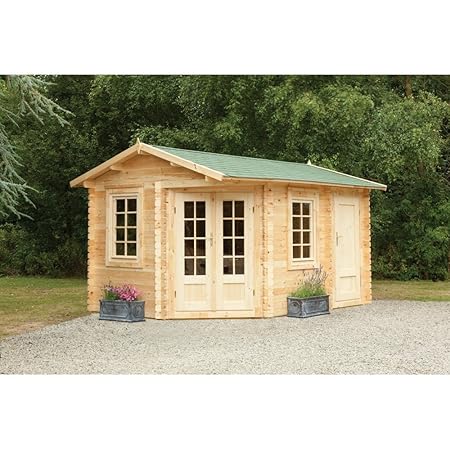 Forest Garden Ripon Log Cabin Amazon Co Uk Kitchen Home