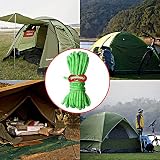 nuosen 6 Pack 4mm Tent Guy Lines 13 ft Reflective Cord Nylon Ropes Camping view 7