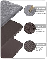 COLOR&GEOMETRY Color G Kitchen Mat 60x220 cm Anti Fatigue Non slip Grey view 6