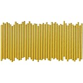 5.75 Inch Short Cocktail Gold Straws, Compostable Coffee Stirrers Straws, Paper Drinking Straws for Parties, Baby Showers, Wedding, Bridal Showers