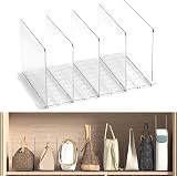 LIKEUDO Adjustable Shelf Dividers for Handbags - Expandable & Clear view 5
