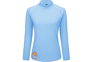 MAGCOMSEN Women's Mock Turtleneck Base Layer Shirt Fleece Thermal Underwear Fall Winter Long Sleeve Running Undershirt