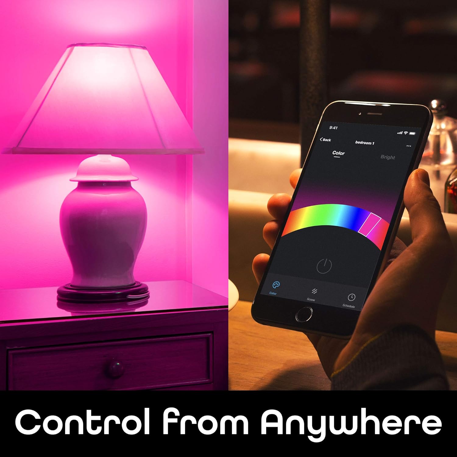Geeni Prisma 1050 Wi-Fi Multicolor Light Bulbs (2700K), 4-Pack – Dimmable LED Bulbs, 75-Watt Equivalent – No Hub Required – Works with  Alexa, Google Assistant, Microsoft Cortana - - 