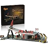 Gas Station Building Sets, 1768 Pcs, for Adults &amp; Teen | Game and TV series scenes, Modular Collection Kit, With Minifigures, For movie and game Lovers