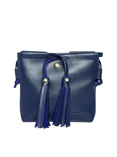 Kanvas Katha Womens Sling Bag (Navy Blue)