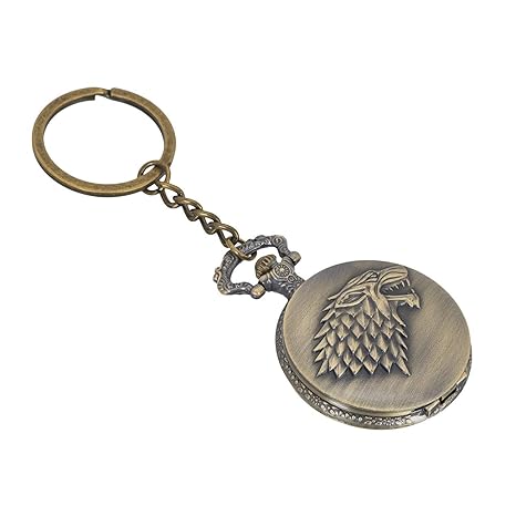 Vishu Ent Game Of Thrones Designer Pocket Watch Vintage Clock Metallic Keychain Key Chain Keyring Key Ring Made In India Amazon In Bags Wallets Luggage
