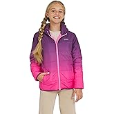 Eddie Bauer Girls' Deer Harbor Reversible Faux Fur Lined Insulated Puffer Jacket