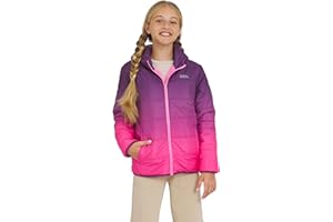 Eddie Bauer Girls' Deer Harbor Reversible Faux Fur Lined Insulated Puffer Jacket (XS-XL)