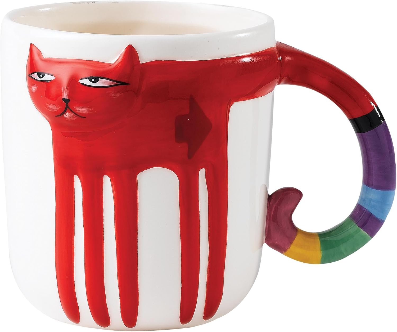 Colours of Life Red Cat Mug Amazon.co.uk Kitchen & Home