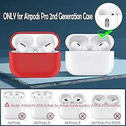 Airpods Pro 2 Case, Coffea Soft Silicone Protective