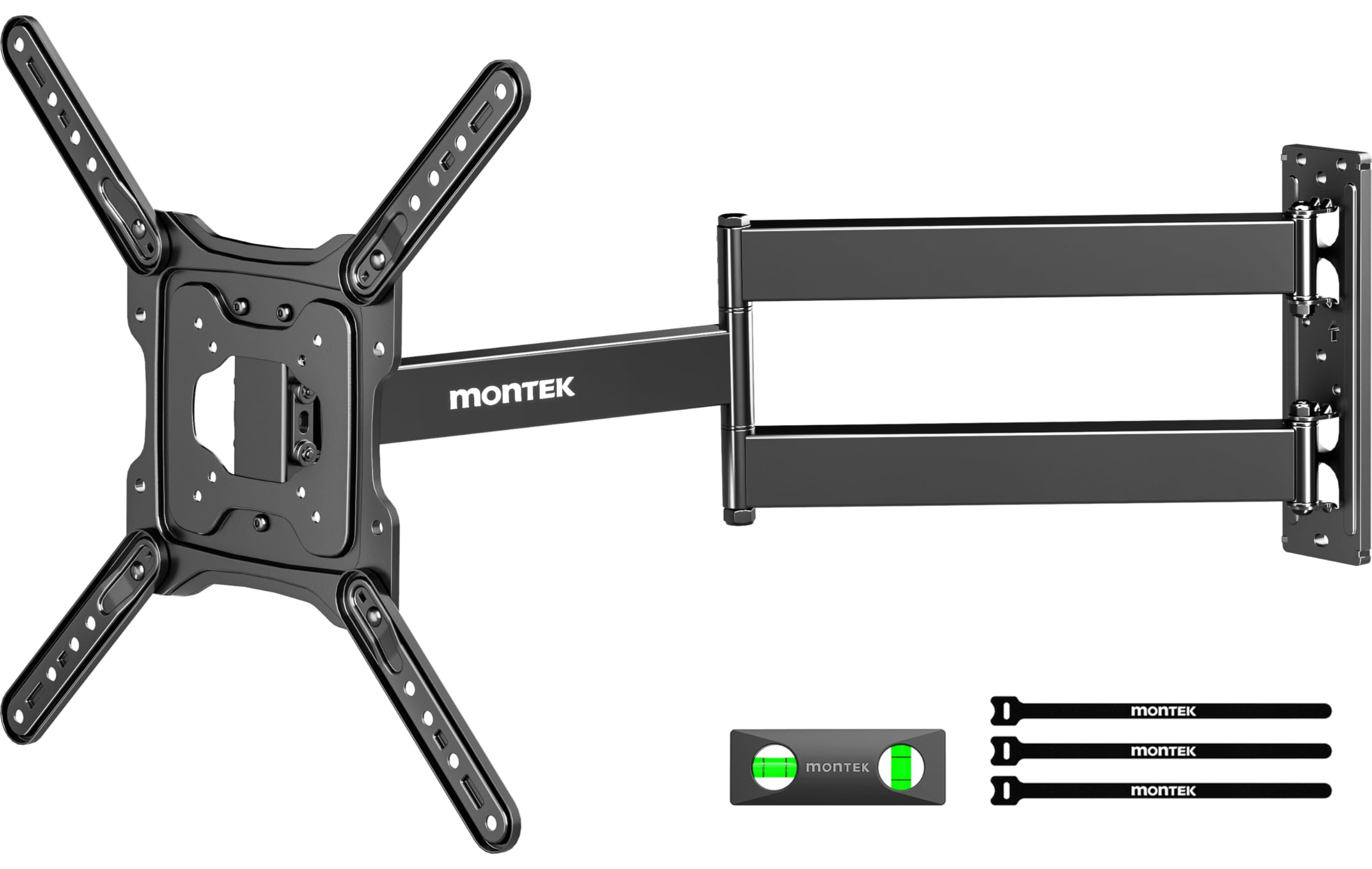 Photo 1 of monTEK Long Arm TV Wall Mount for Most 23-65 Inch TVs, 29 Inch Long Extension TV Mount Swivel and Tilt, Full Motion Wall Mount Tv Bracket Fit Max VESA 400 x 400mm, Up to 77 lbs