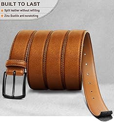 KEMISANT Men Belt-Genuine Leather Belt for Men