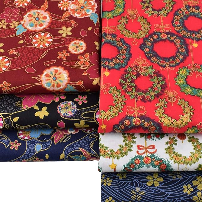 Tissu Japonais Sakura Cerisier En Bronzage Motif Fleurs De