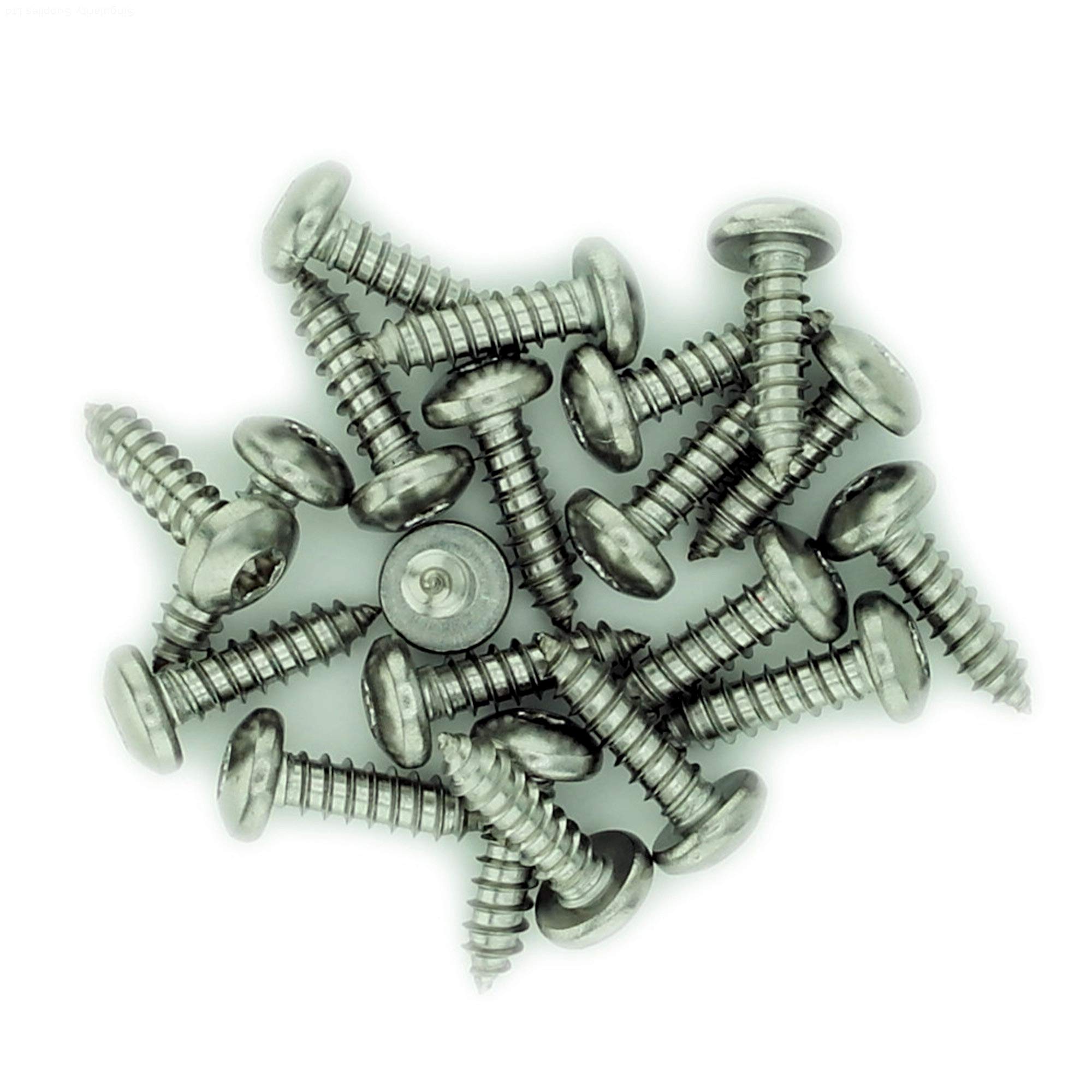 No.6 x 0.25 (3.5mm x 6.5mm) TX Pan Self-Tapping Screw - Stainless Steel (A2) (Pack of 20) — image 1