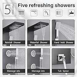AlenArt Shower Panel Tower System, Multi Function
