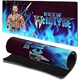 Head Case Designs Officially Licensed WWE Scottish Warrior Drew McIntyre 23.62 x 11.81 x 0.12 inches (600 x 300 mm) - L Gaming Office Desk PC Keyboard Mouse Mat Pad