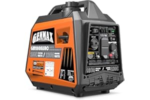 GENMAX Generator，EPA Compliant, Eco-Mode Feature, Ultra Lightweight for Backup Home Use & Camping