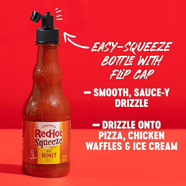 FRANK’S REDHOT SQUEEZE HOT HONEY SAUCE, 12 FL OZ