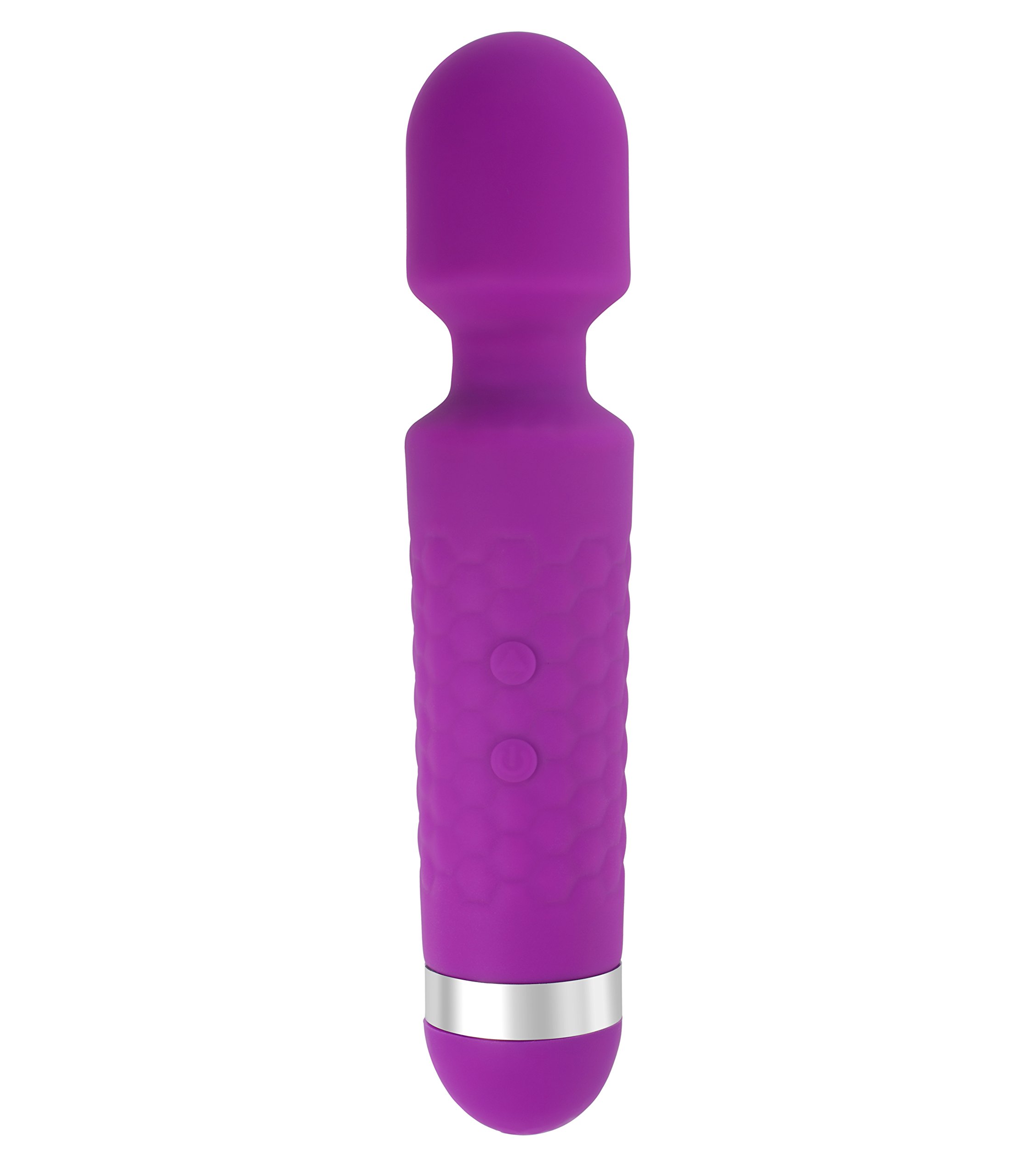 LoveI Pure Silicone USB Rechargeable 12 Speed Vibrating Massager (Purple)