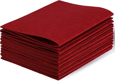 DIVINA VITAE Burgundy Felt Sheets 7 x 11 in 10 Pcs Crafts Sewing